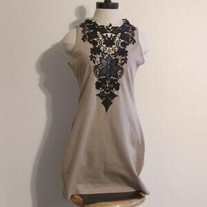 Ruby Rox black and cream lace cocktail dress size M
